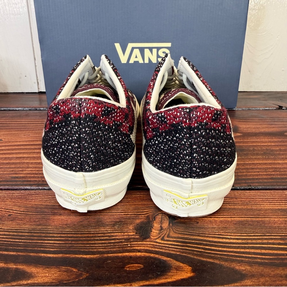 NIB Vans LX Old Skool 36 EK Geo Check Bordeaux Sneakers - New in Box! - Picture 8 of 11